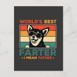Bester Furzer der Welt, ich meine Vater Lustiger V Postkarte