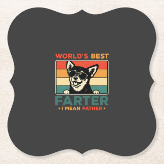 Bester Furzer der Welt, ich meine Vater Lustiger V Untersetzer