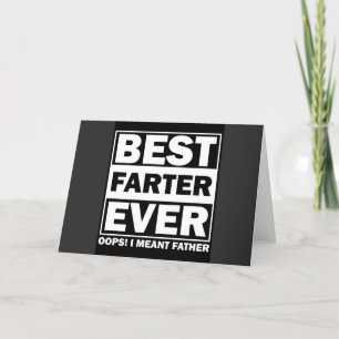 Bester Furzer Ever...Oops, ich meinte Vater Feiertagskarte