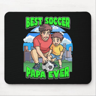 Bester Fußball-Papa Aller Feiere Vatertag Dad C Mousepad