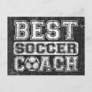 Bester Fußballtrainer Postkarte