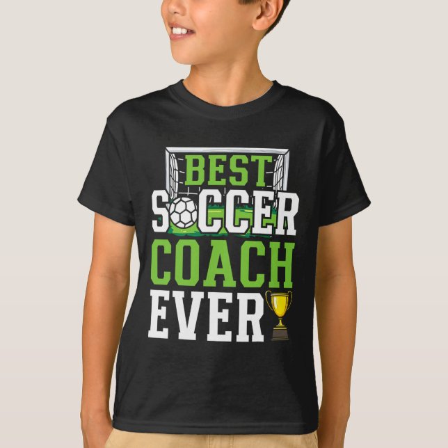 Bester Fußballtrainer überhaupt lustiger Trainer  T-Shirt (Vorderseite)