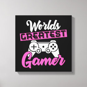 Bester Gamer der Welt Leinwanddruck