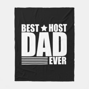 Bester Gastvater je lustige Väter Tagesgeschenke Fleecedecke