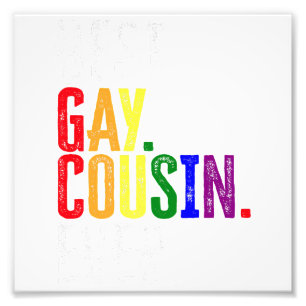 Bester Gay Cousin je LGBT Pride Gay Cousin Geschen Fotodruck