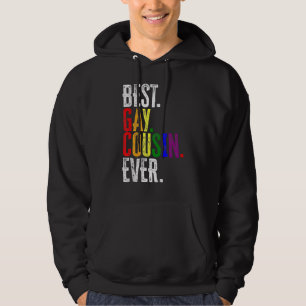 Bester Gay Cousin je Rainbow LGbt Prix Hoodie
