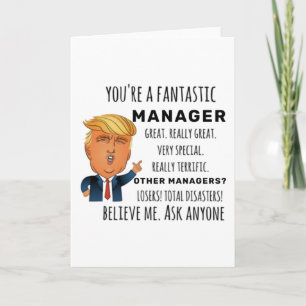 Bester Geschenk für den Manager Karte