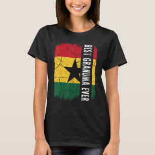 Bester ghanaischer Tag der Großmutter je Ghana Fla T-Shirt