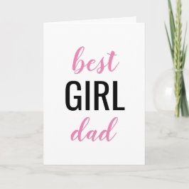 Bester Girl-Vater-Vatertag Karte