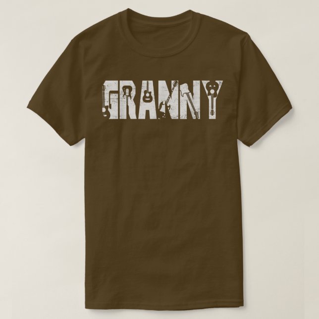 Bester Gitarre-Gitarrist der Großmutter T-Shirt (Design vorne)