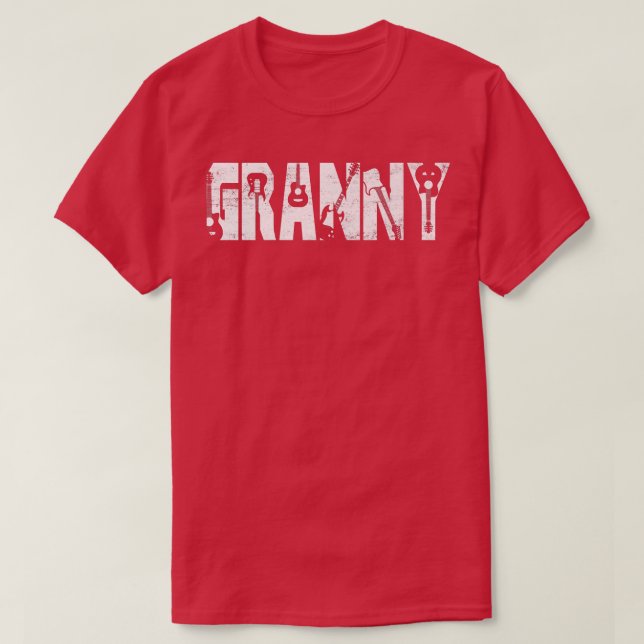 Bester Gitarre-Gitarrist der Großmutter T-Shirt (Design vorne)