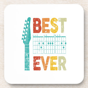 Bester Gitarrenpapa je chordet beste Papa Gitarre Getränkeuntersetzer