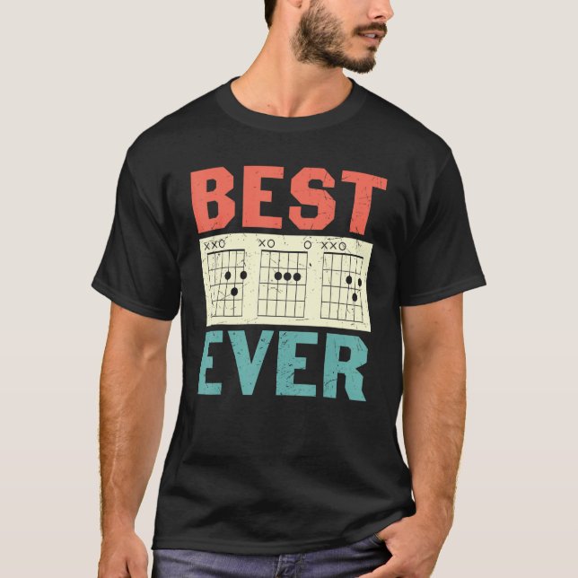 Bester Gitarrenspieler Vater Guitar Player T-Shirt (Vorderseite)