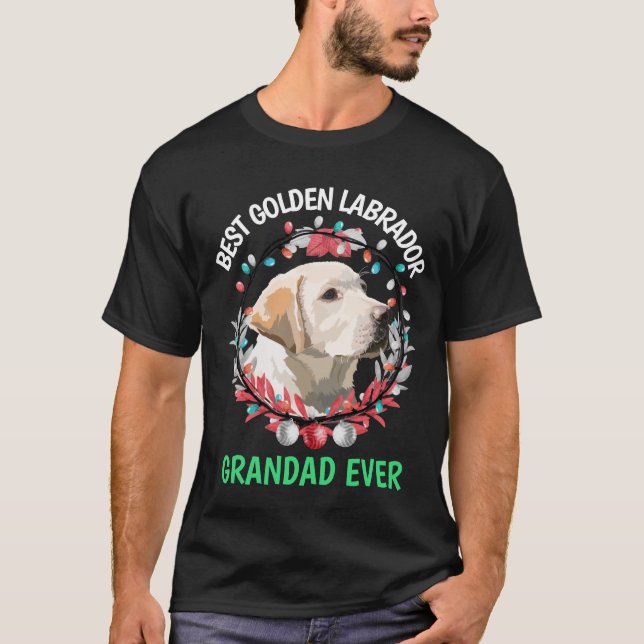Bester Golden Labrador Grandad jemals T - Shirt (Vorderseite)