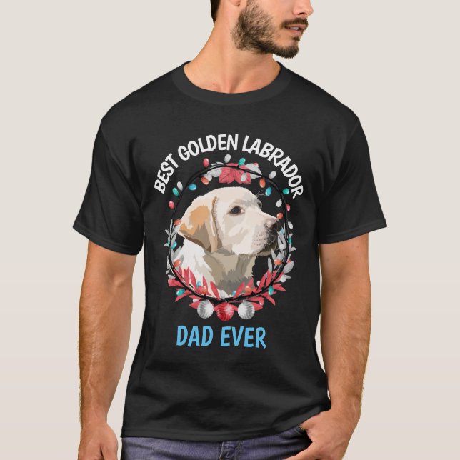 Bester Golden Labrador Vater je T - Shirt (Vorderseite)