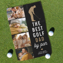 Bester Golf-Vater Durch Par 4 Foto-Collage Golfer