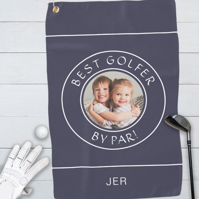 Bester Golfer nach Par Golfer Foto Niedlich Blau Golfhandtuch (Von Creator hochgeladen)