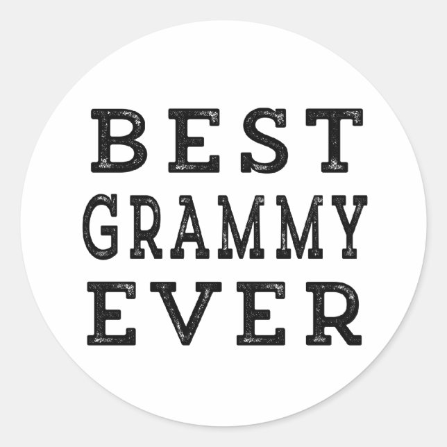 Bester Grammy je Runder Aufkleber (Vorderseite)