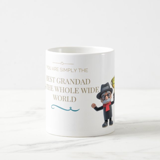 Bester Grandad in der Welt Kaffeetasse (Mittel)