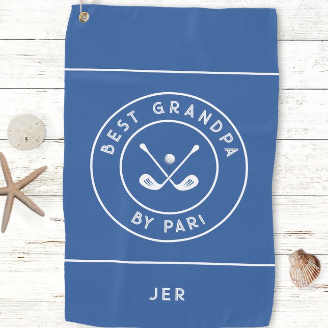 Bester Granpa nach Par | Funny Golfer Spaß Golf Golfhandtuch (Best Granpa By Par | Funny Golfer Humor Golf Golf Towel)