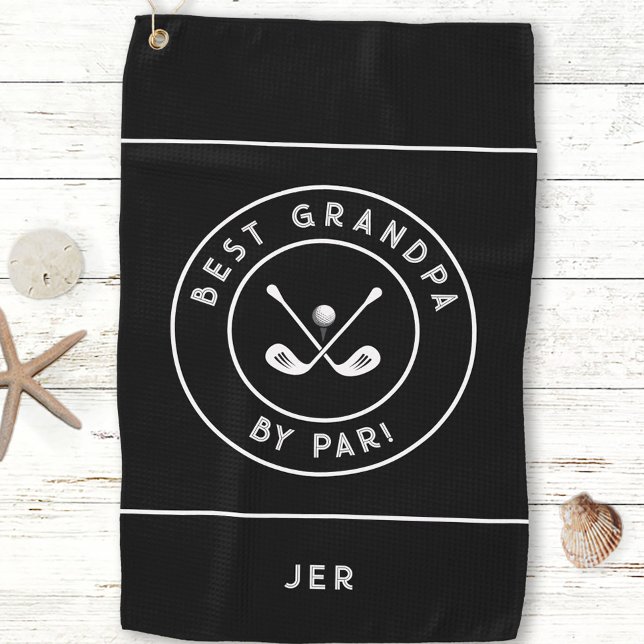 Bester Granpa nach Par | Funny Golfer Spaß Golf Golfhandtuch (Best Granpa By Par | Funny Golfer Humor Golf Golf Towel)