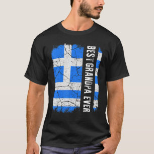 Bester griechischer Opa je Griechenland Flaggentag T-Shirt