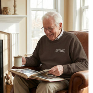 Bester Griesgram der Welt Lustiger Opa Personalisi Besticktes Sweatshirt