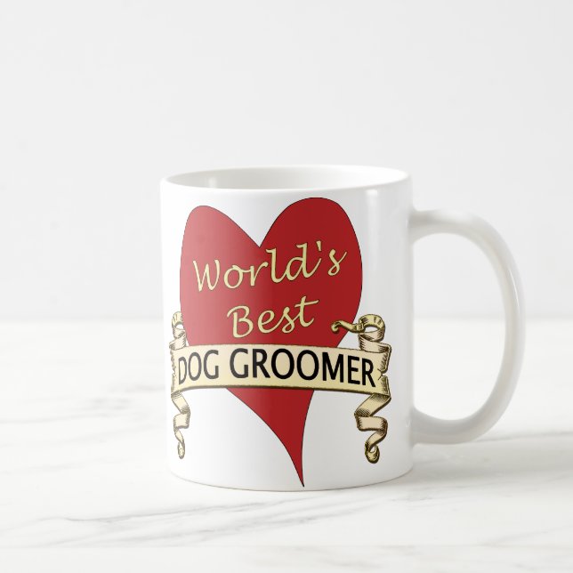 Bester Groomer der Welt Hunde Kaffeetasse (Rechts)