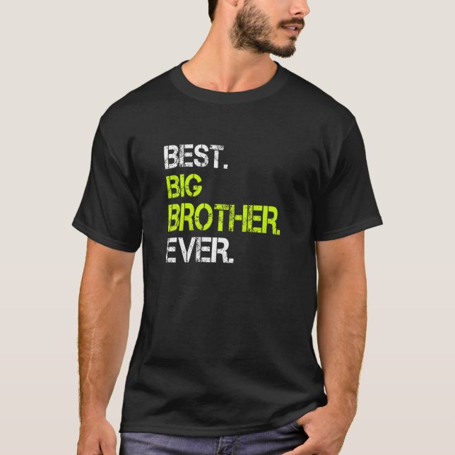 Bester Groß Bruder je sarkastisch Cool Niedlich T-Shirt (Vorderseite)