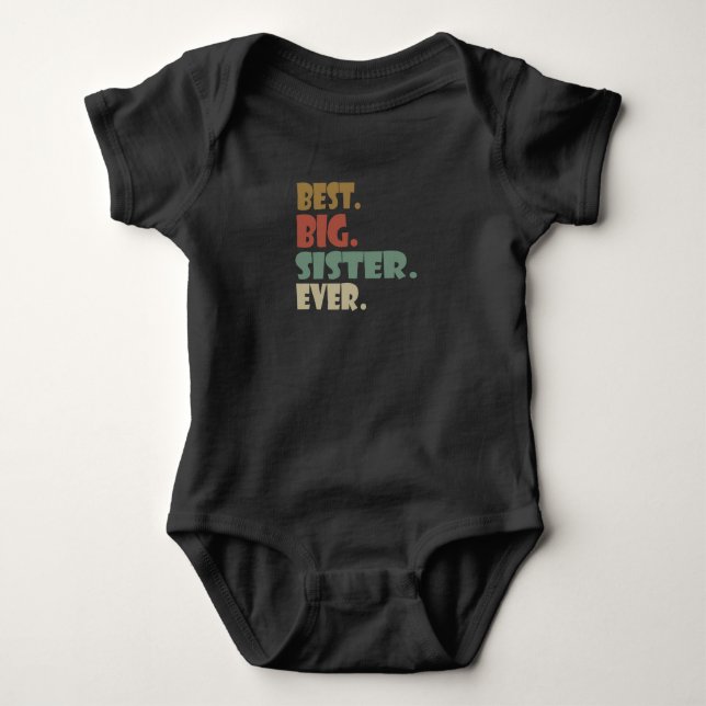 Bester großer Bruder je älter werdender Teenager-G Baby Strampler (Vorderseite)