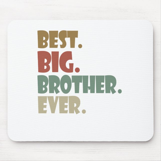Bester großer Bruder je älter werdender Teenager-G Mousepad (Vorne)