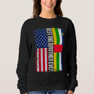 Bester großer Bruder je amerikanischer Zentralafri Sweatshirt