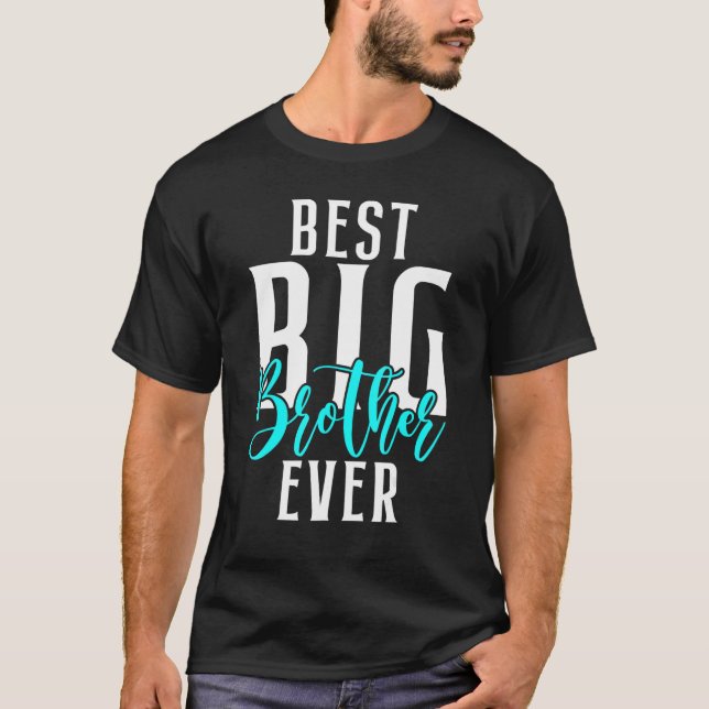 Bester großer Bruder je T-Shirt (Vorderseite)
