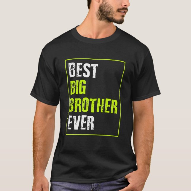 Bester großer Bruder je T-Shirt (Vorderseite)