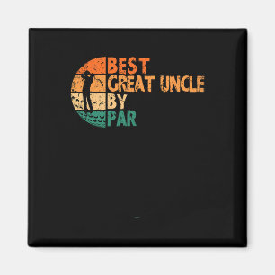 Bester Großonkel durch Par Golfing Funny Golf Golf Magnet
