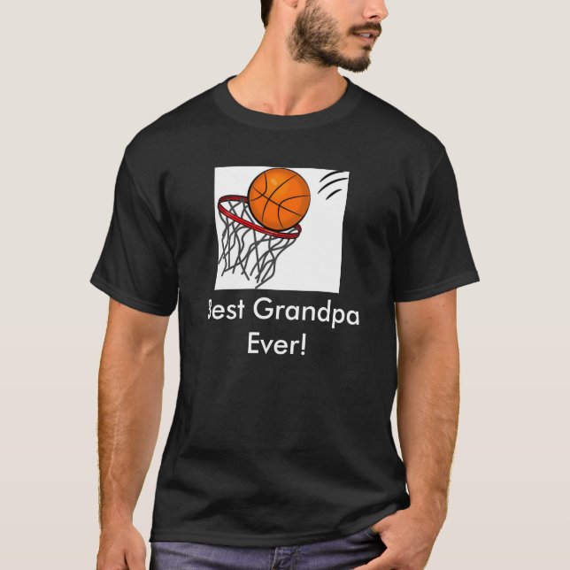 Bester Großvater-Basketball T-Shirt (Vorderseite)