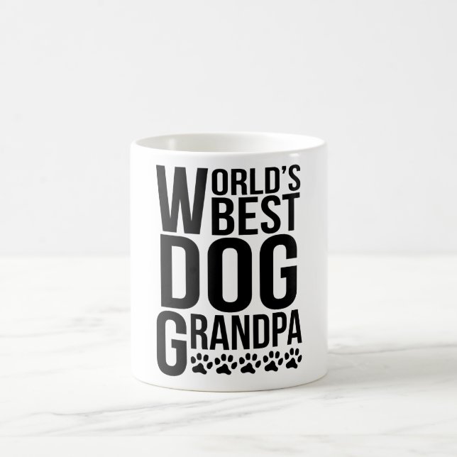 Bester Großvater der Welt Hunde Kaffeetasse (Mittel)