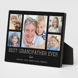 Bester Großvater je Großkinder FotoCollage Fotoplatte