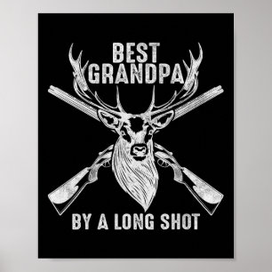 Bester Großvater nach langem Schuss - Männchen Hir Poster