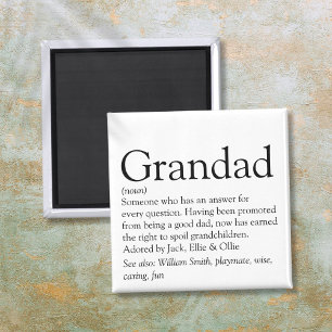 Bester Großvater, Opa, Papa Definition Aller Zeite Magnet