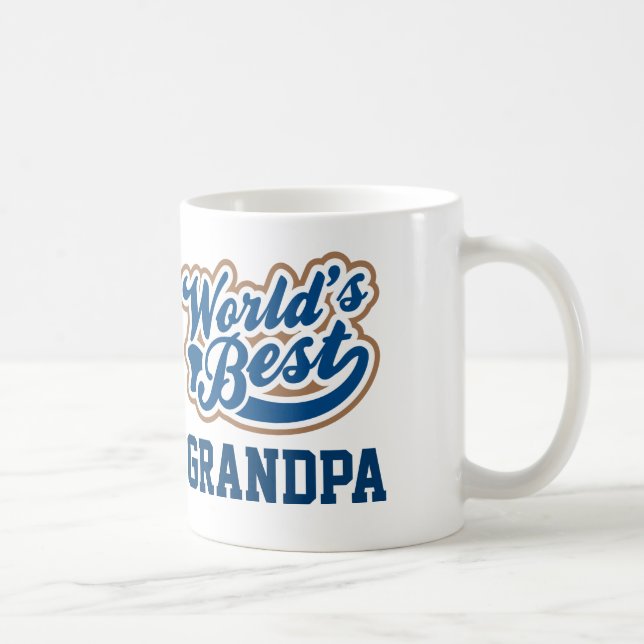 Bester Großvatereinsatz der Welt Ihr eigener Titel Kaffeetasse (Rechts)