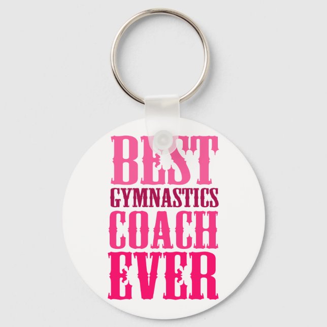 Bester Gymnastiktrainer je Schlüsselanhänger (Vorderseite)