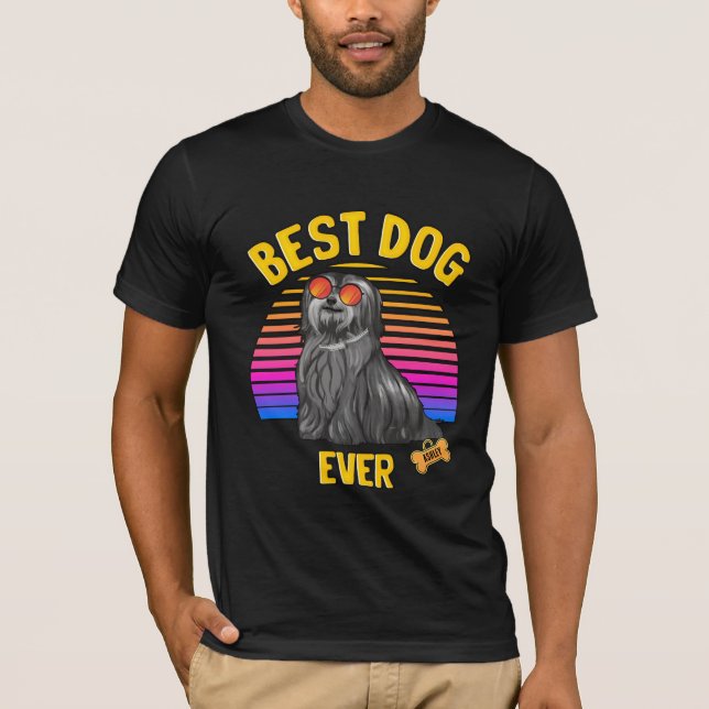 Bester Havanese Hund je Retro T-Shirt (Vorderseite)