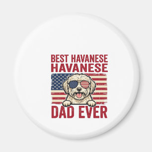 Bester Havanese-Vater Aller Patrioten Hund-Shirt-D Magnet