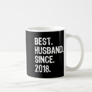 Bester Hemd Ehemann seit 2018 1. Hochzeit Kaffeetasse