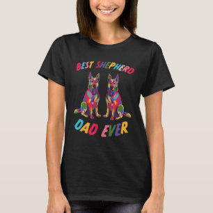 Bester Hirte Papa jemals Hund Spruch Deutscher Sch T-Shirt