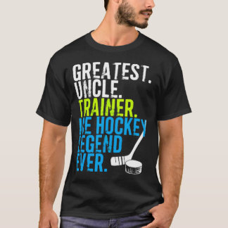 Bester Hockey-Onkel-Trainer-Familien-Sport T-Shirt