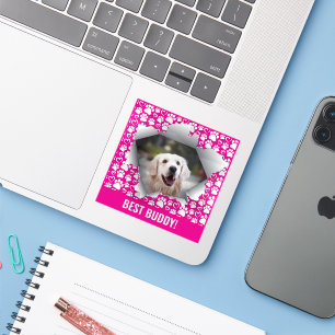 Bester Hund Benutzerdefiniertes Haustierfoto Pfote Aufkleber