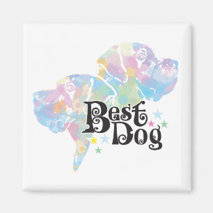 Bester Hund "farbig" Magnet