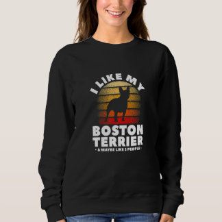 Bester Hund je Boston Terrier Mama Bostie Terrier  Sweatshirt